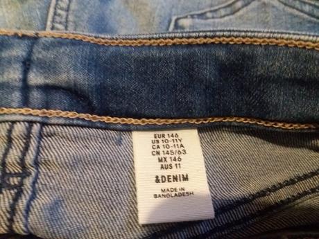 Riflove sortky, denim,146