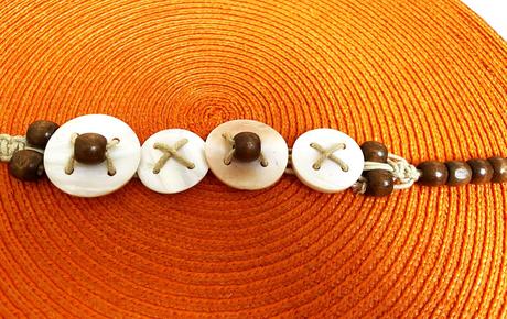 Naturálny perleťový náhrdelník - obojok, 