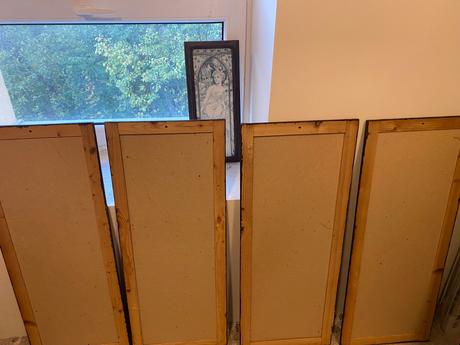 Alfonz mucha 4 staré krásne väčšie secesné obrazy, 