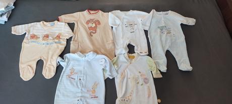 Froté teplé pyžamká/overaly pre bábätká, 56