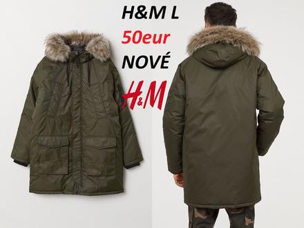 Zimná bunda hm, zimná bunda gate, h&m,l