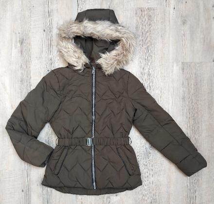 Zimná vetrovka s opaskom, 146