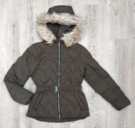 Zimná vetrovka s opaskom, 146