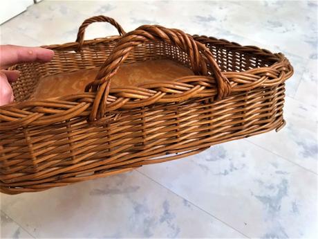 Veľký piknikový ratanový podnos, 