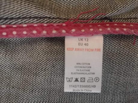 Rifľovka denim, denim,40