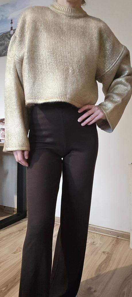 Zlatý pulóver vel.xs, c&a,xs