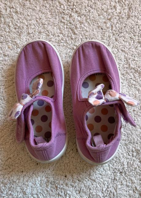 Fialové papuče na suchý zips, 26, 26