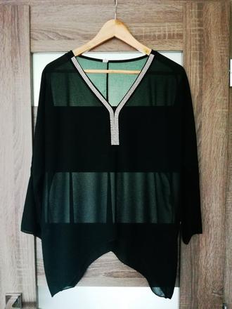 Slávnostná blúzka smaragdovej farby, m