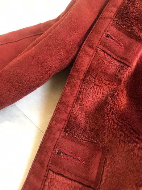 Syntetický teplý 3/4 kožuštek, xl