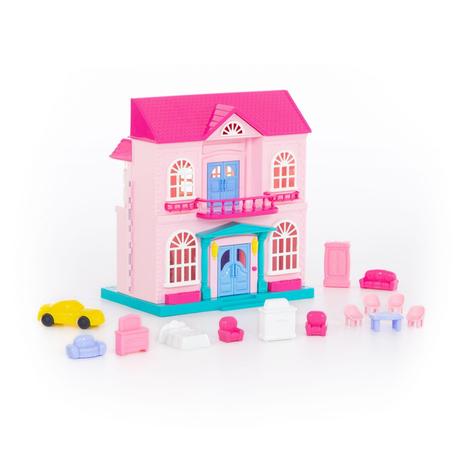 Polesie rozkladací domček pre bábiky s nábytkom,