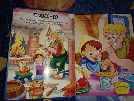 Kniha pinocchio škatedé káčatko, 