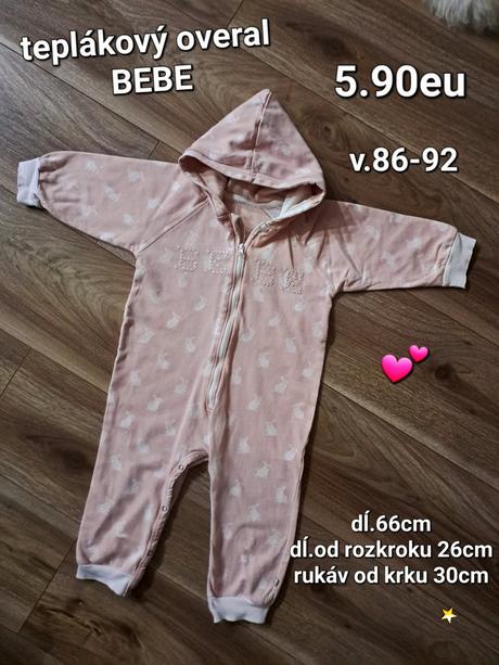 Teplákový overal bebe, 86