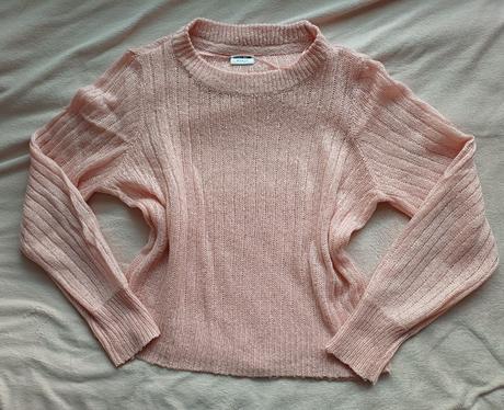 Ružový svetrík zn.noisy may veľ.l, l