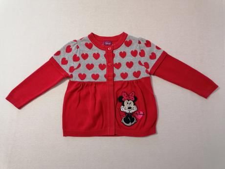 Svetrik minnie strieborno-červeny, george,92