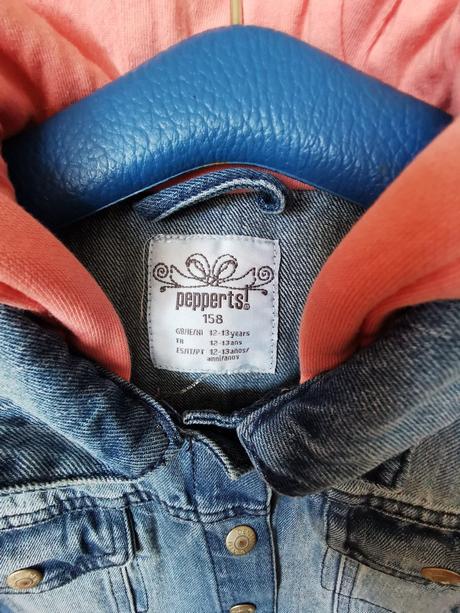 Riflová bunda s kapucňou, pepperts,158