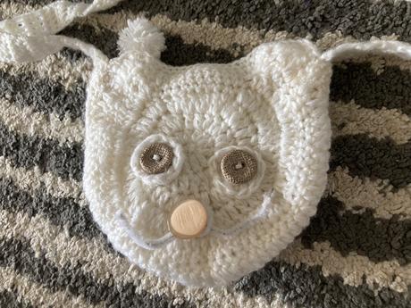 Mačičková pletená kabelka, 