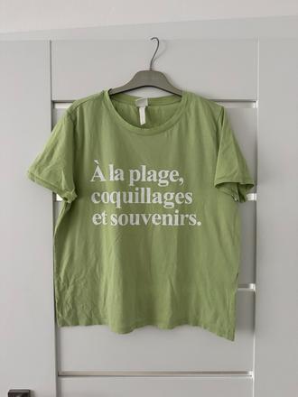 Zelene tričko, h&m,m