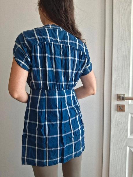 Dámske asymetrické košeľové šaty zara, zara,m