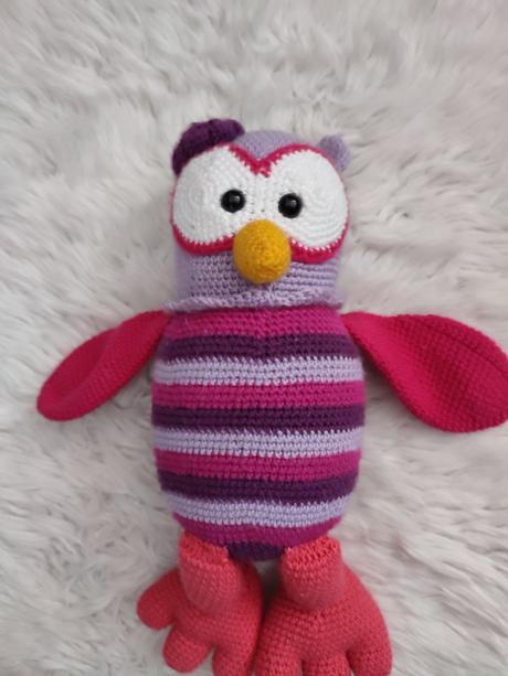 Háčkovaná sovička 33 cm, 