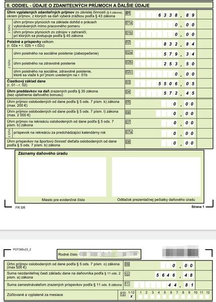 Ako vypočítať očakávanú sumu z daňového priznania?