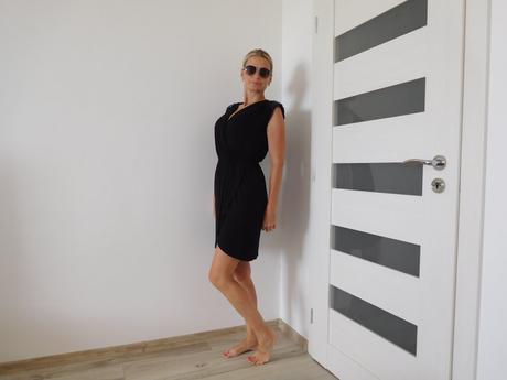 Gina tricot šaty čierne padavé  xs, gina,xs