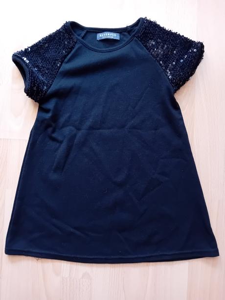 Nové  čierne dievčenské šaty (104), 104