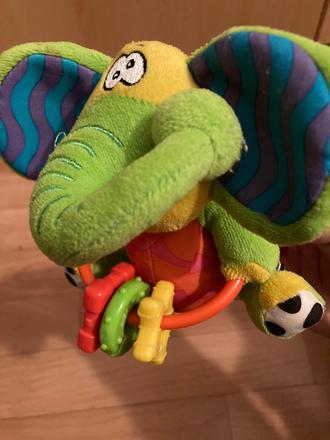 Sloník -2 v 1hrkalka a hryzatko,