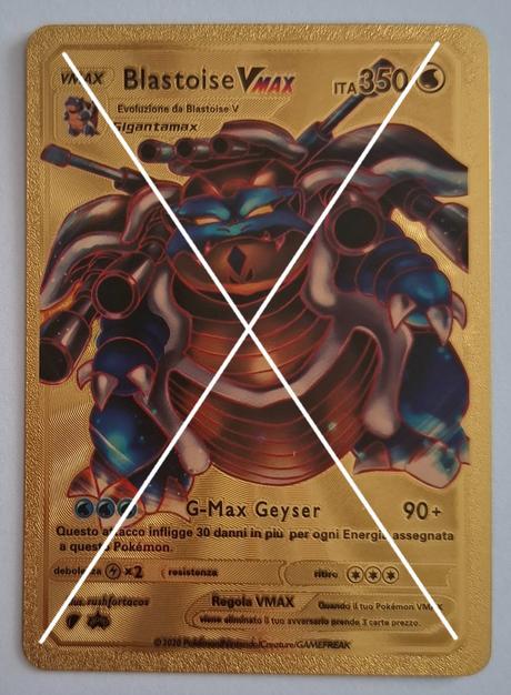 Pokémon karty zlaté plastové, 