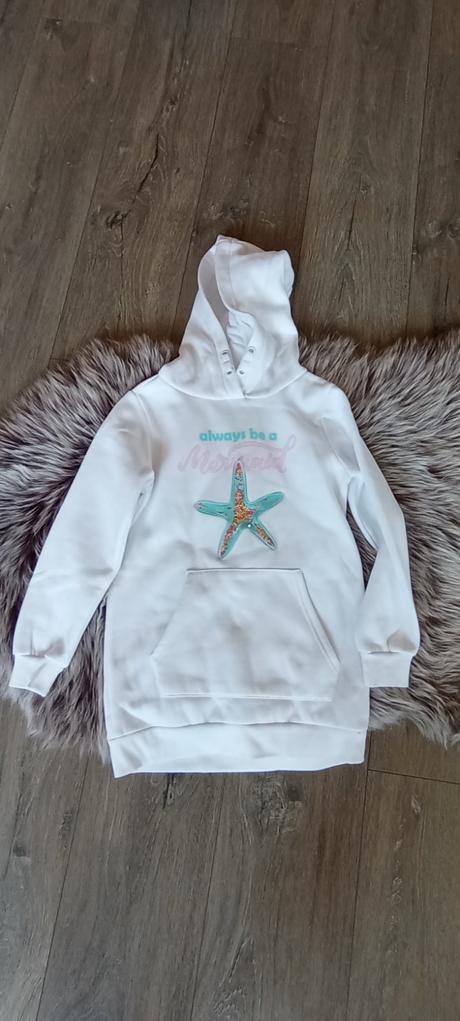 Mikinove šaty reserved 128 biele, reserved,128