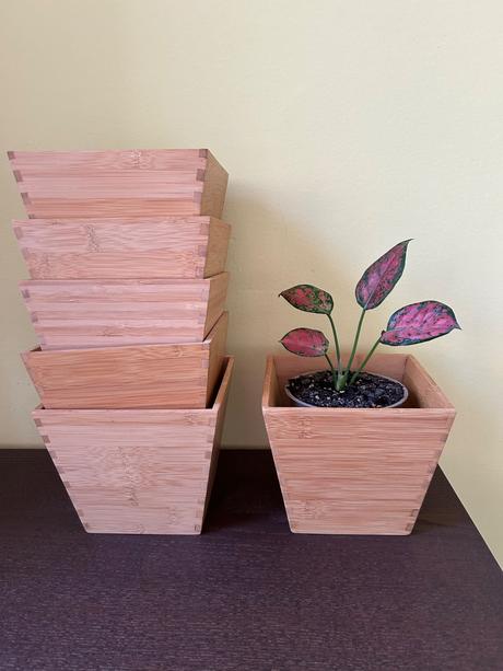 Bambusové kvetináče zn.vildapel z ikea 6 ks, 