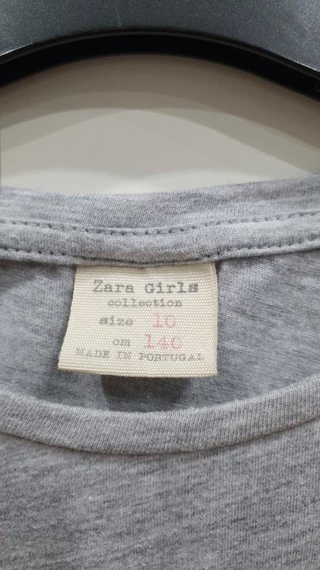 Dievčenské tričko zara s obojstrannými flitrami, zara,140