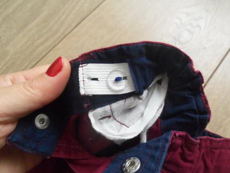 Bordové nohavice, baby,74