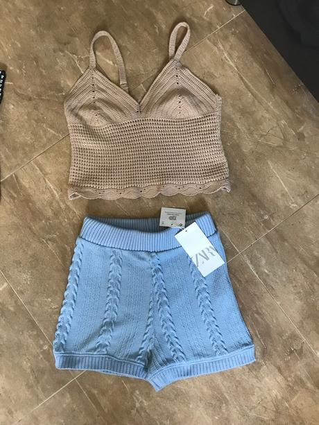 Zara upletovy komplet s s vysačkou, zara,s