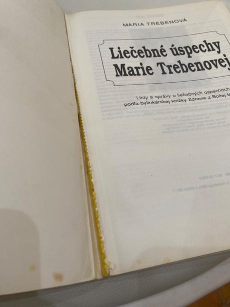 Kniha- liečebné úspechy marie trebenovej, 