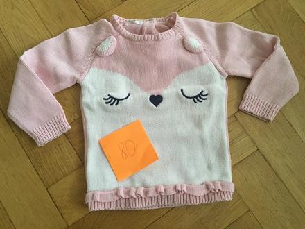 Ruzovy svetrik, pepco,80