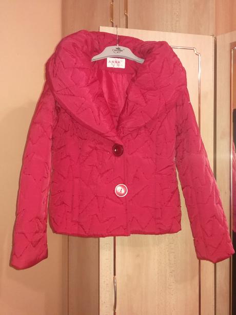 Červená zimná bunda, l