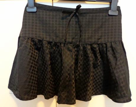 Sukňa čierna krátka, s