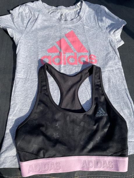 Adidas tričko+ podprsenka, adidas,152