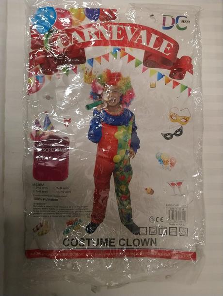 3 dielny kostým šašo, misura, 5-6 r, 110-122 cm,