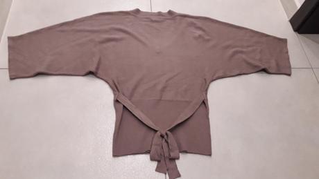 Pletený dámsky sveter hnedý, xl