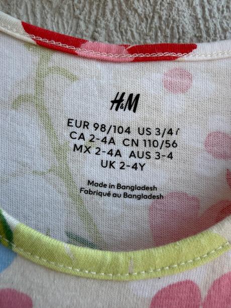 Dievčenské šaty h&m, h&m,98