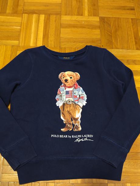 Ralph lauren bear originál dievčenská mikina, ralph lauren,122