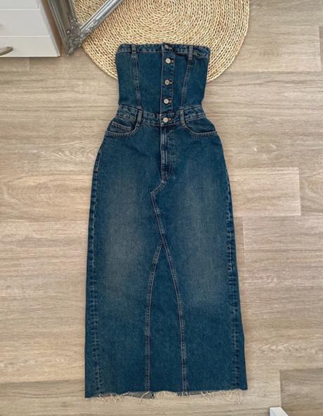 Džinové midi šaty zara, zara,s