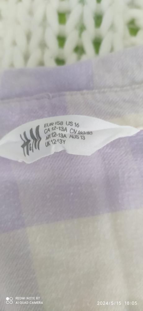 Flanelová košeľa hm, h&m,152