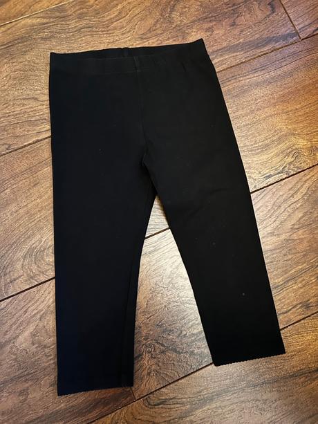 Čierne 3/4 legíny h&m, h&m,116