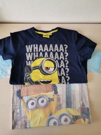 2x tričko mimoni, 140