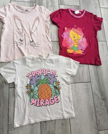 3x tričko - 116/122, 116