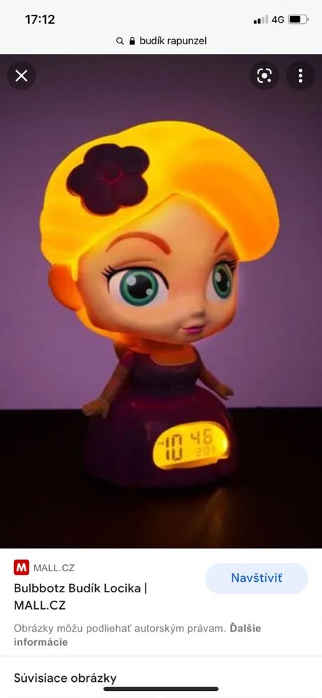 Bullbotz budík princezná locika, 