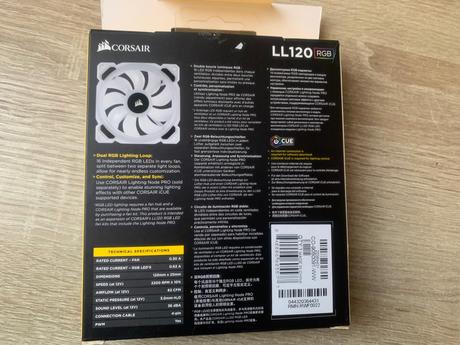 Herný ventilátor rgb,