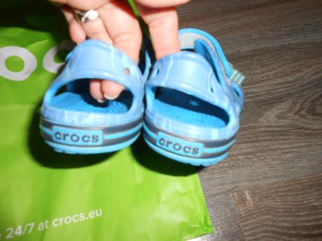 Crocs svietiace sandalky č. 24-25, crocs,24